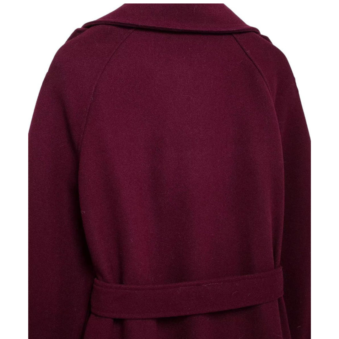 | Elegant burgundy coat