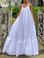 Sleeveless Halter Maxi Dress
