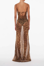 Delia Statement Leopard Print Maxi Dress Elevated Occasion Wear
