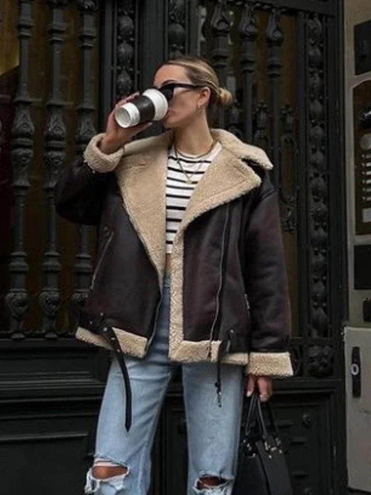 | Winter coat: long sleeve women's jacket