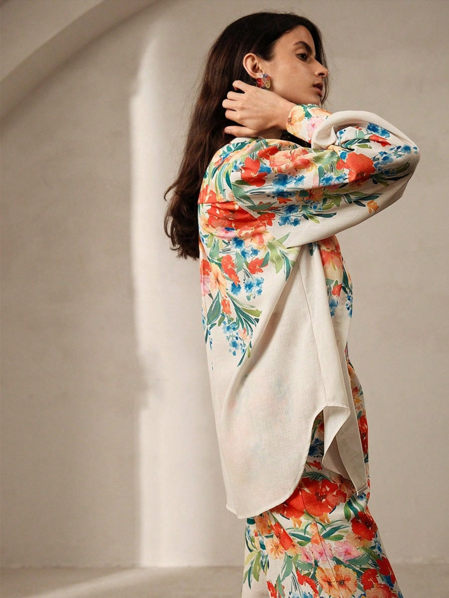 Positioning Printing Shirts Pants Set 2-piece Sets
