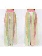 Sexy See-through Beach Skirt With Straps
