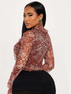 Leopard Print Ruffle Straps T-shirts