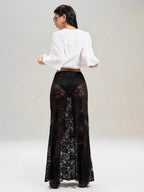 Lace High Waist Perspective Fashion Skirts