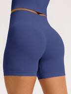 Seamless High-waisted Hip Lift Exercise And Fitness Yoga Shorts