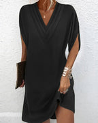 Kylie Exclusive Women's Lightweight and Breathable V Neck Summer Dress Statement Occasion Edit