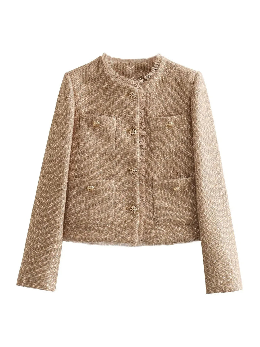 The Colette — Cropped Tweed Blazer