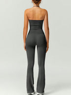 Neckband Backless Fitness Exercise Bodysuits