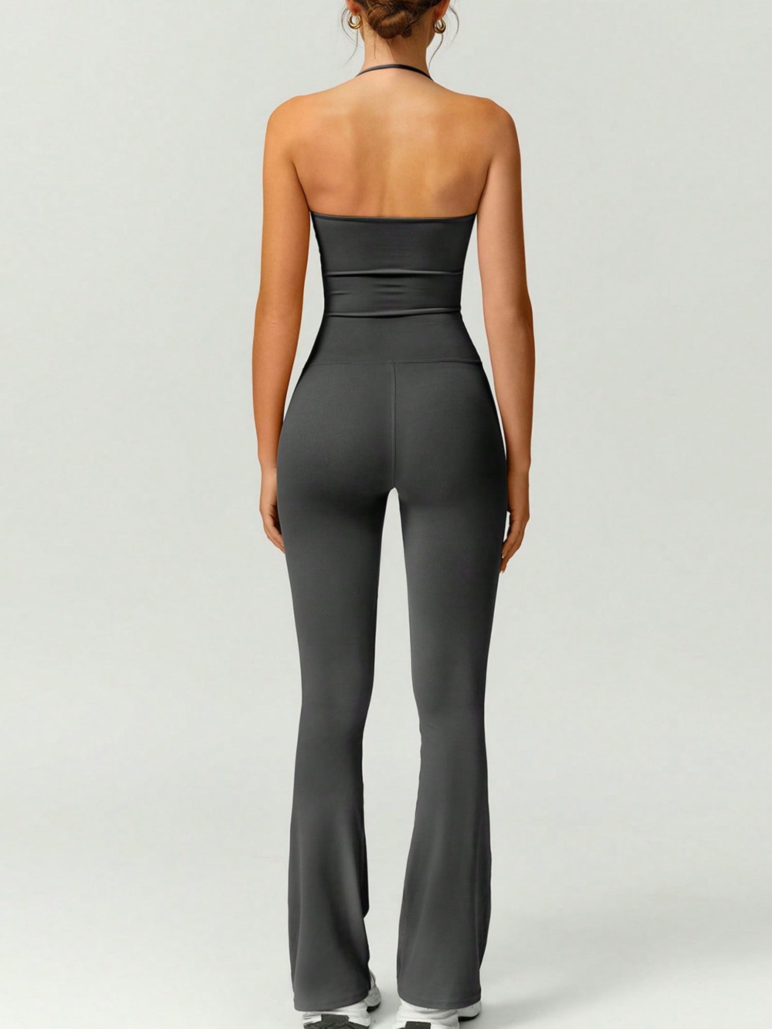 Neckband Backless Fitness Exercise Bodysuits