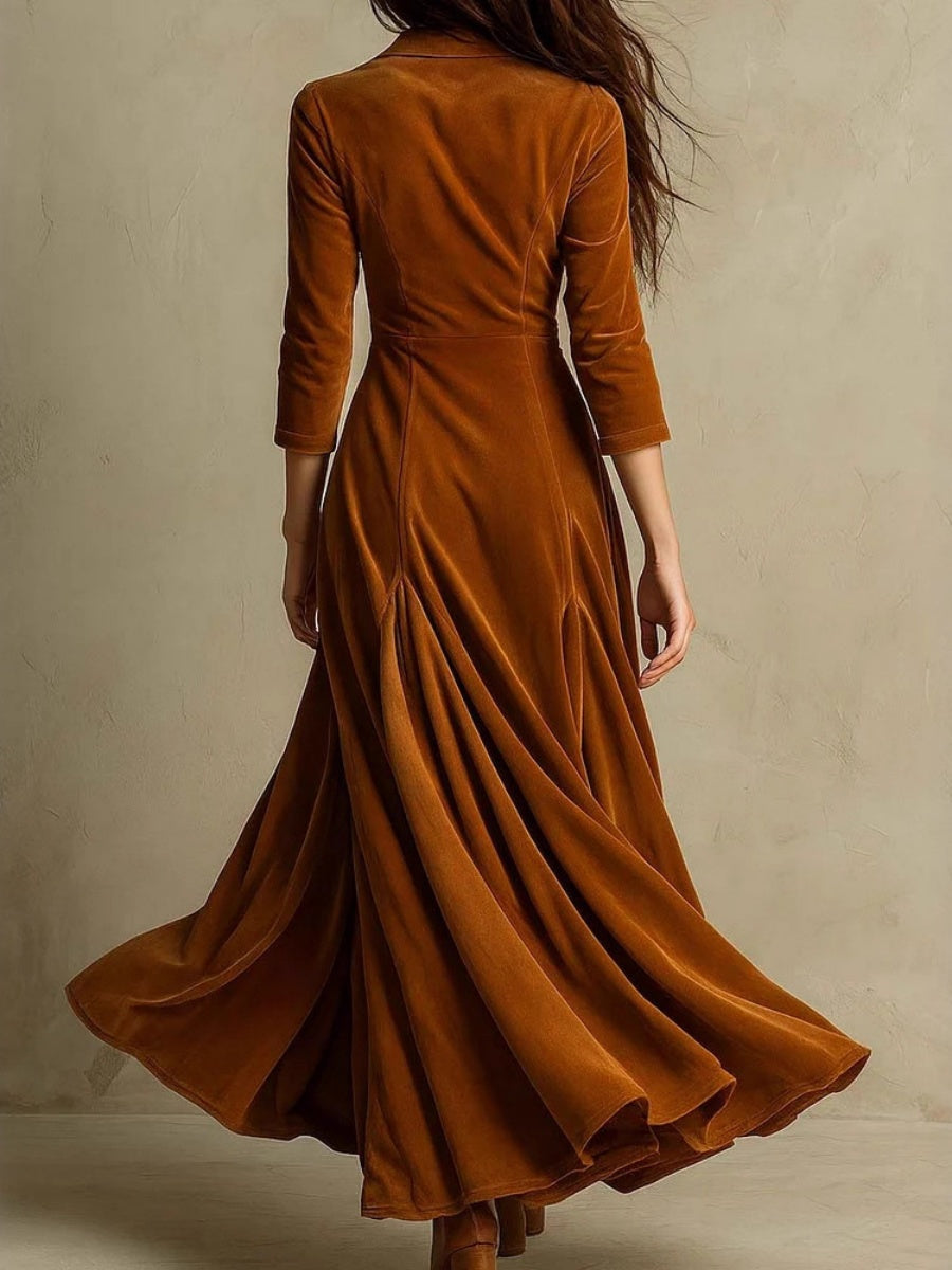 Velvet Swing-style Maxi Dress