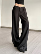Y2K Low-rise Pocket Suit Trousers Pants