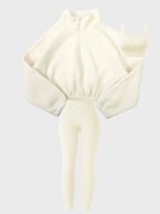 Tracksuit Plush Sweatshirt Yoga Pants Tank Tops Outdoor Leisure 3-piece Sets