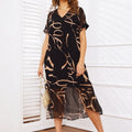 | Flowing V-Neck Dress