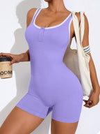 Seamless Beautiful Back And Lifted Buttocks Exercise And Fitness Yoga Jumpsuits