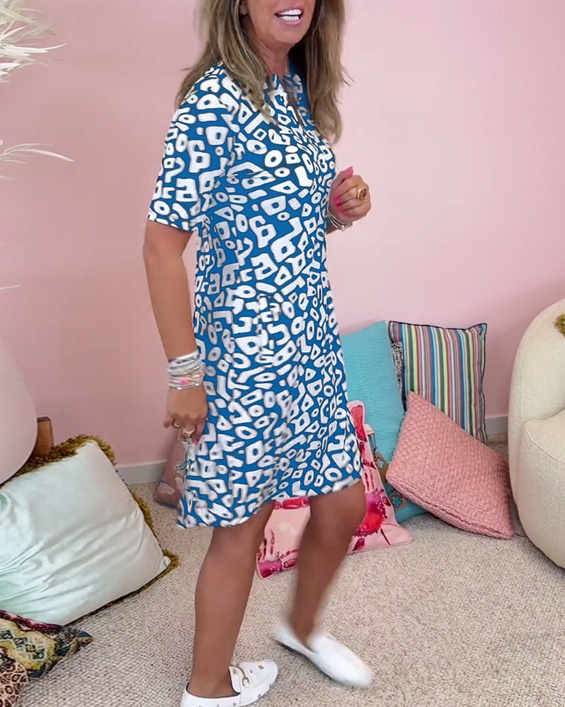 | Pocketed V-neck Dress