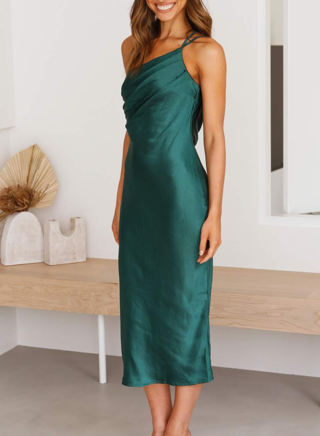 Nicolasa Aesthetic One Shoulder Dress Statement Occasion Edit