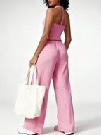 Quick-drying Halter Top Bodycon Trousers Exercise Yoga 2-piece Sets