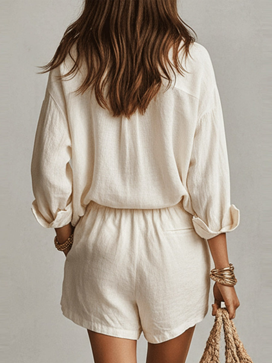 Lazy Style Shirts Shorts Set 2-piece Sets