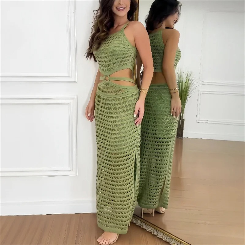 Brianna Timeless Knitted Summer Dress Evening Wear Edit