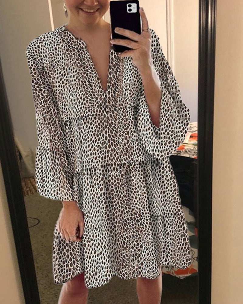 Sonia Timeless Women's Leopard Dress Chic Silhouette Collection