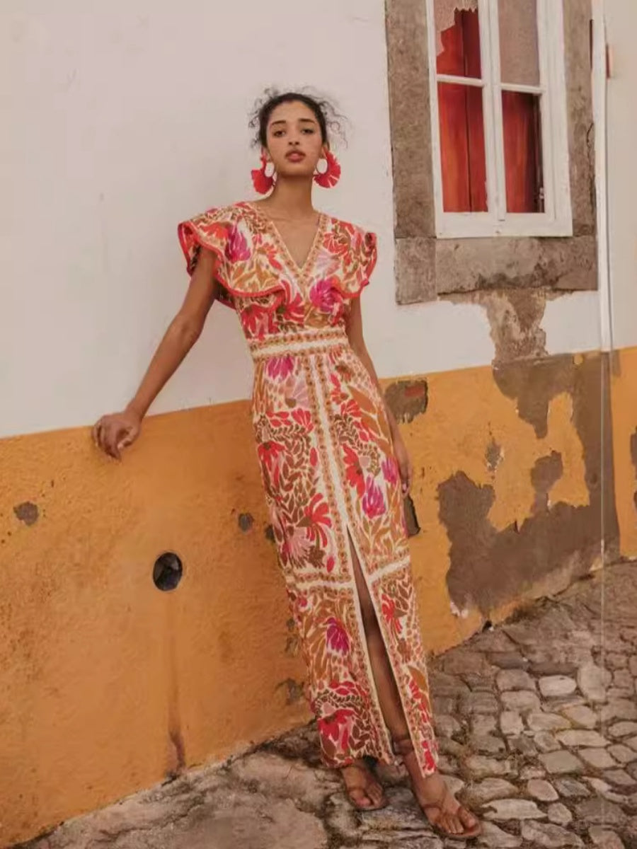 Liber Summer Women's Printed Maxi Dresses