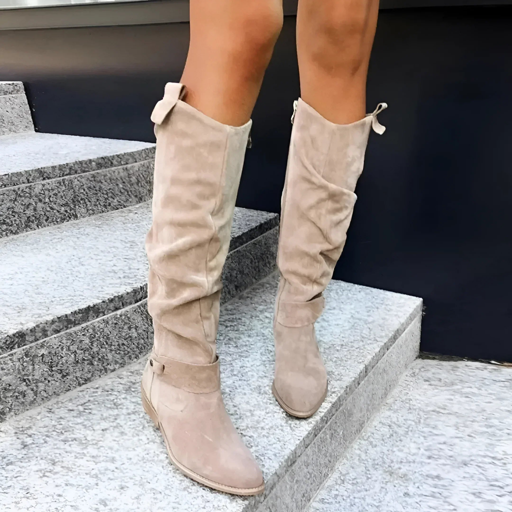 | Suede Knee Boots