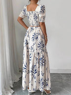Jacket Skirt Hit Plants And Flowers 2-piece Sets