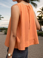 Ruffled Sleeveless Vest