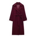 | Elegant burgundy coat