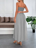 Strapless Waist Corset Maxi Dresses