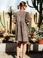 Ariadna Premium Leopard Dress Chic Silhouette Collection