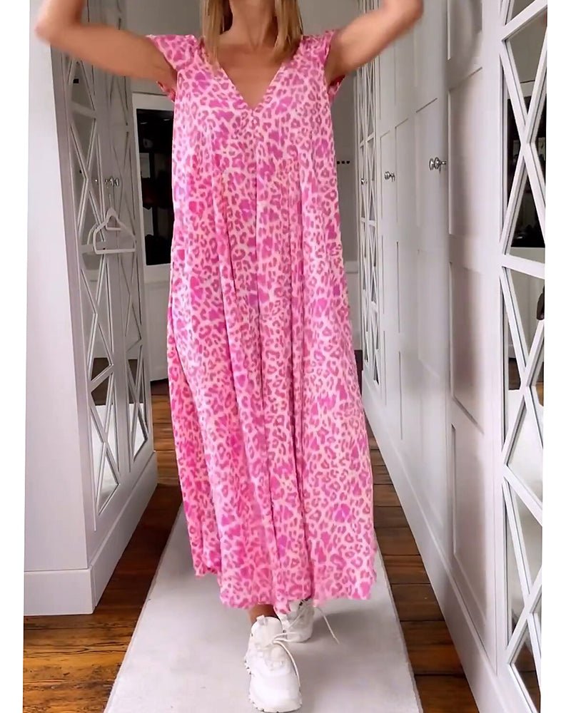 | V-Neck Maxi Dress