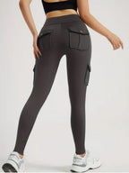 Pocket Elastic Tight-fitting Sexy Sports Pants, High-waisted And Quick-drying Pants