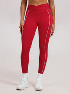 Color-blocked Twisted High-waisted Yoga Fitness Exercise Pants