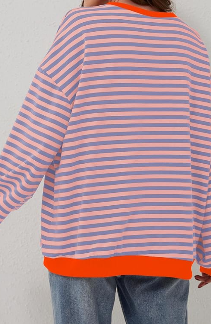 | Women's Striped Crewneck Sweater