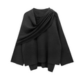 | Women Draped Cape Coat
