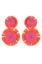 Resort Style Handwoven Floral Earrings
