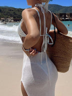 High Slits On Both Sides Sleeveless Cover Up Dress