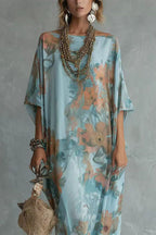Boho Chic Floral Print Loose Fit Maxi Dress