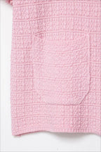 Solid Knit Short Sleeve Cardigan