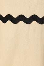 Yana Maxi Dress - Cream Black