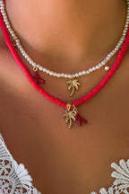 Bohemian Imitation Pearl Shell Multi-layered Necklace