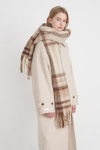 Vintage Plaid Cozy Knit Scarf