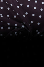 Polka Dot Square Neck Spaghetti Strap Knit Bodycon Maxi Dress