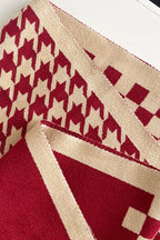 Checkered Plush Scarf