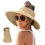 The Soleil — Foldable Straw Visor Hat