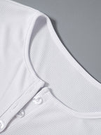 Solid Color Crew Neck Breasted Long Sleeve Knit