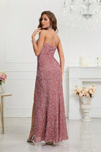 Sequin V Neck Bodycon Formal Dress