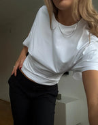 Round Neck Wide Sleeve Tee