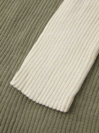 V Neck Stripe Print Sweater